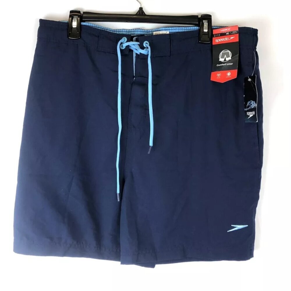 Speedo Men’s Navy Blue Swim Trunks Size XL